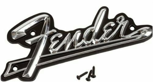 Blackface Metal Logo Plate for Fender Amplifiers