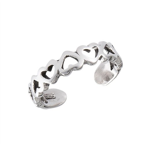 Love Knot Midi Toe Ring in Sterling Silver