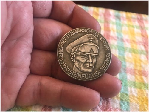 Erwin Rommel Africa Corps WWII Commemorative Coin