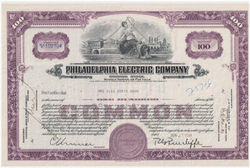 Philadelphia Power Holdings Certificate