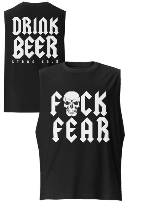 Fearless Muscle Tee with Stone Cold Flair