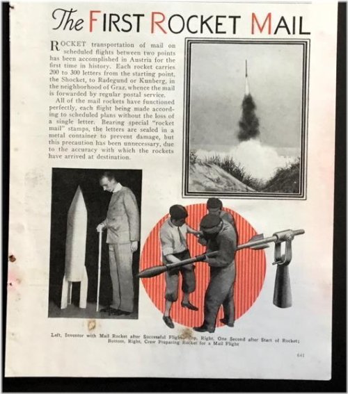 Rocket Mail Remembrance: 1934 Austrian Pictorial