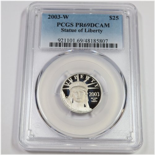 Statue Liberty Platinum Eagle