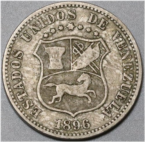 Venezuelan Horse Coin from 1896