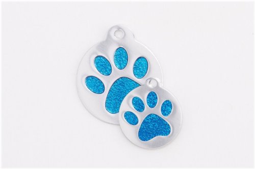 Glitter Paw Tags - Bulk Pack of 10