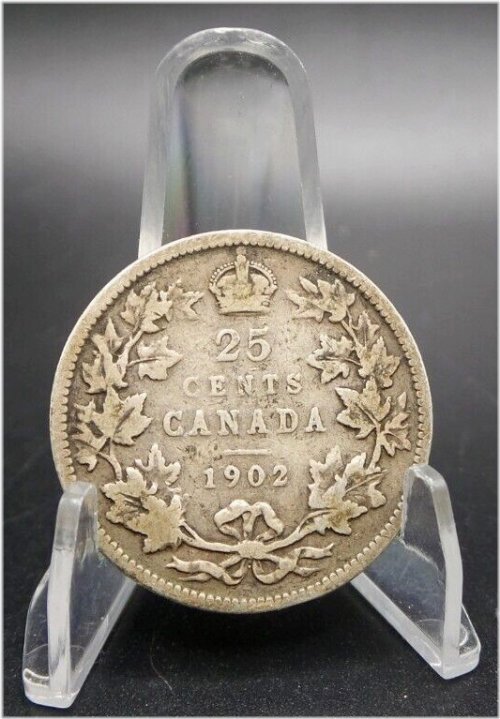 1902 Canadian Silver Quarter - B5623