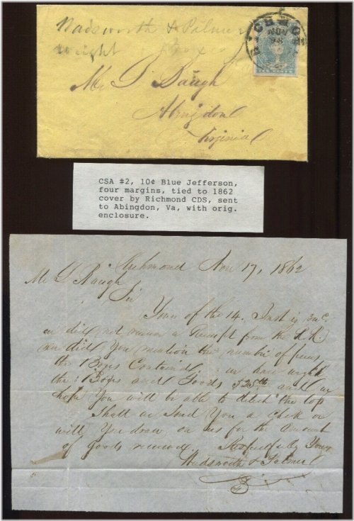 Confederate Correspondence Set LV6345