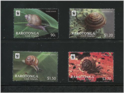 Snails of the Cook Islands Stamp Set (2012)