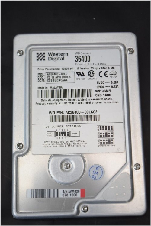 RetroTech Relic 6.4GB Hard Disk Drive