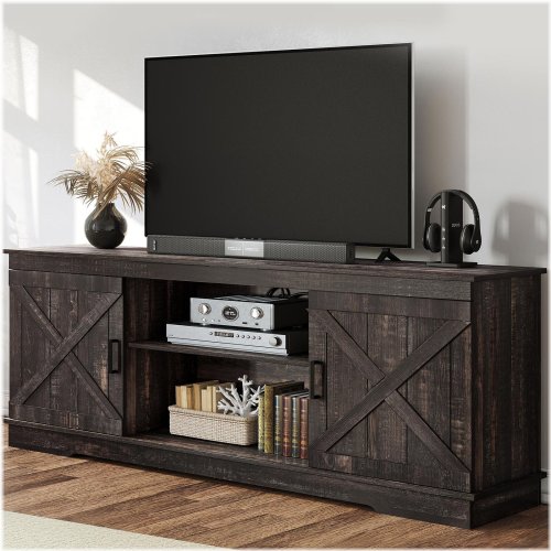 Rustic Barn Door Media Console