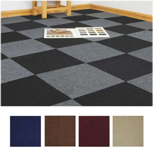 Ribbed Peel & Stick Carpet Tiles