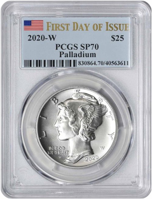 Palladium Eagle First Day of Issue