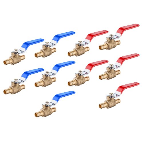 Brass PEX Shut-Off Valve Set