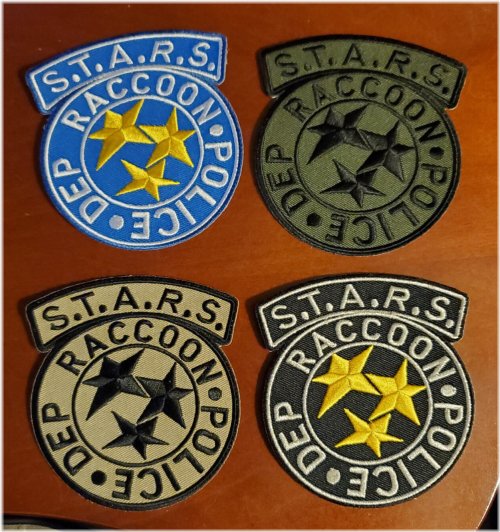 STARS Raccoon Police Patch Set