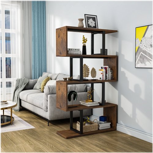 Zephyr 5-Tier Wooden Book Display Organizer