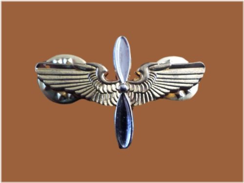 Aviation Cadet Pin with Double Post Clutch Back