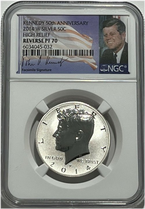 Kennedy 50th Anniversary Silver Reverse Proof Coin