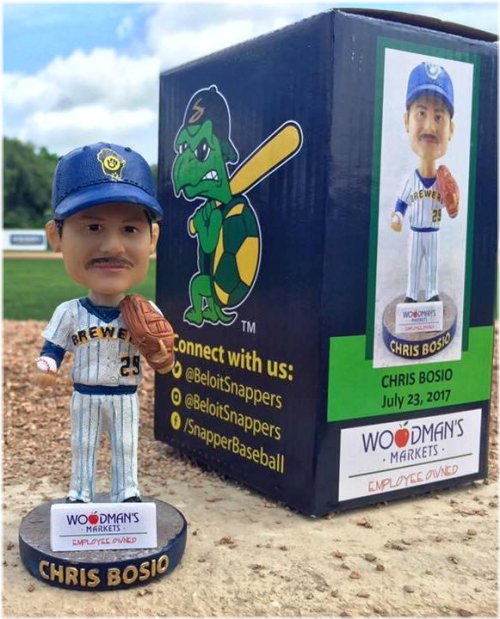 Beloit Snappers Chris Bosio Bobblehead Collectible