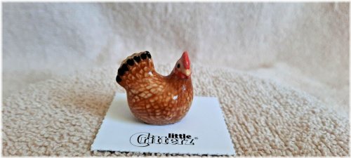 Bantam Hen Buff Miniature Figurine