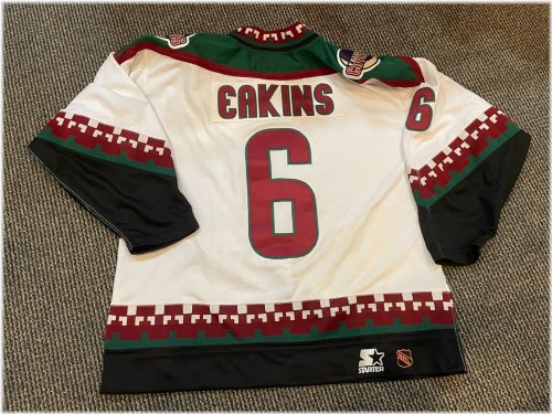 1996-97 Dallas Eakins Phoenix Coyotes Starter 54 Jersey - Light Use