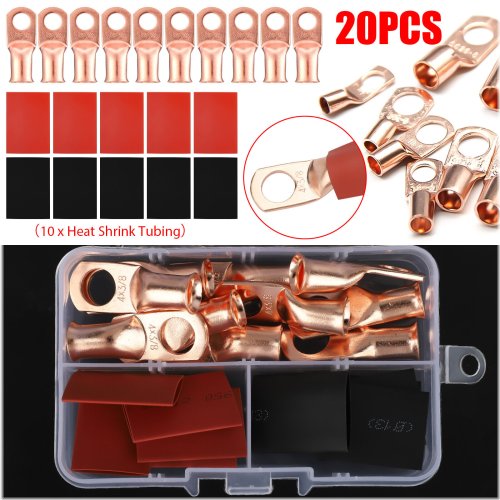 Copper Lug Heat Shrink End Ring Terminals Kit