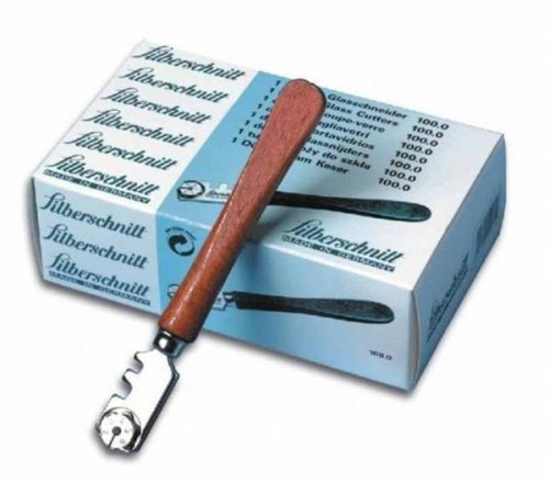 Silberschnitt 6-Wheel Glass Cutter with Wooden Handle