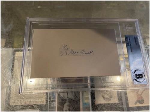 Dodgers Legend Autographed Index Card - Glenn Burke