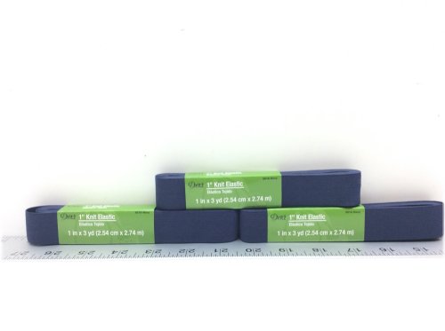 Knit Navy Elastic Trio