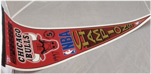 Chicago Bulls 1997 NBA Champions Felt Pennant