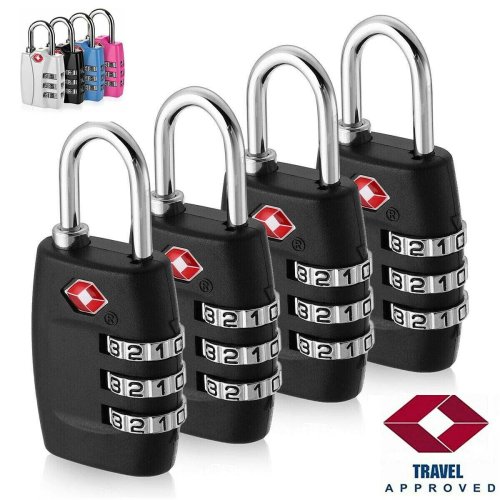 SecureTravel 3-Digit Combination Lock for Luggage and Suitcases