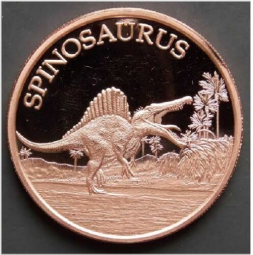 Spinosaurus Copper Round