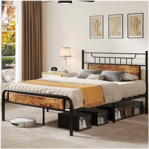 Royal Metalwood Platform Bed