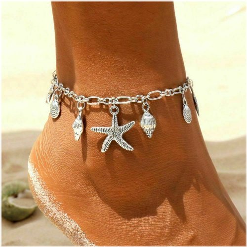 Starfish & Seashell Anklet