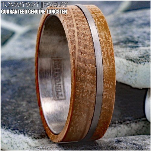 Whiskey Barrel Tungsten Ring