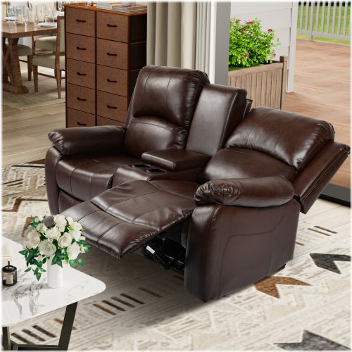 Cozy Lounge Recliner with Storage Console