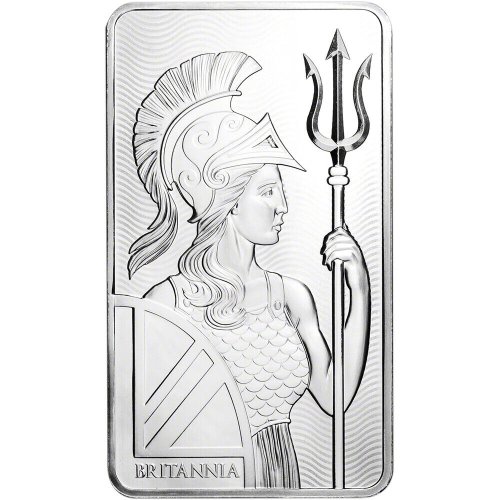 Britannia Silver Bullion - 10 oz of .999 Fine Silver in Mint Sealed Packaging