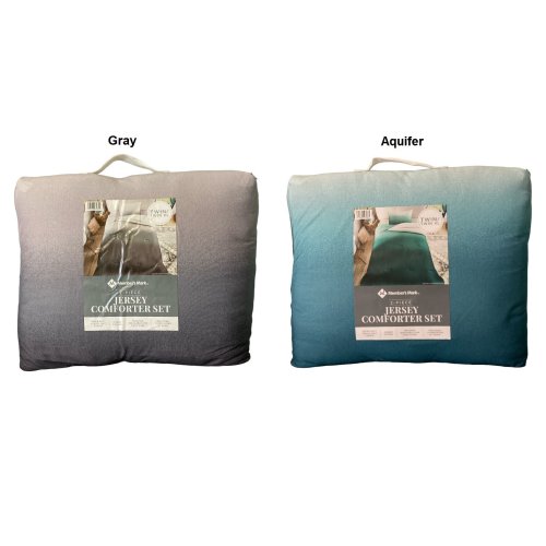 Ombre Jersey Comforter & Sham Set