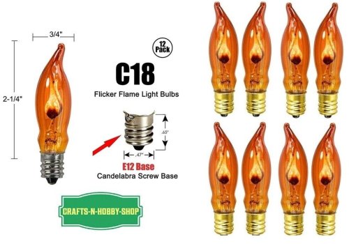 Amber Glow Candelabra Bulb Pack