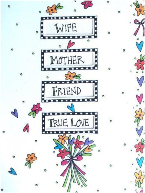 Grateful Husband's Mother's Day Die Cut Card