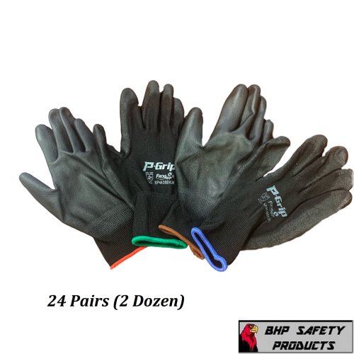 UltraShield Work Gloves - Nylon with Polyurethane Palm Coating (24 Pairs)