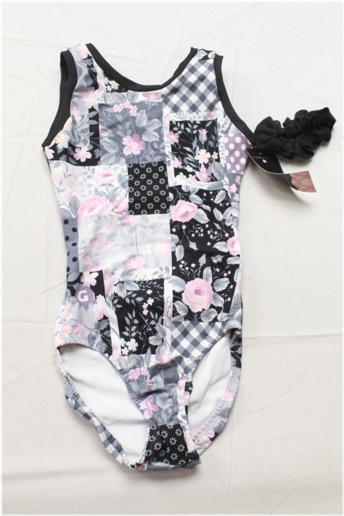 Floral Fusion Open Back Leotard