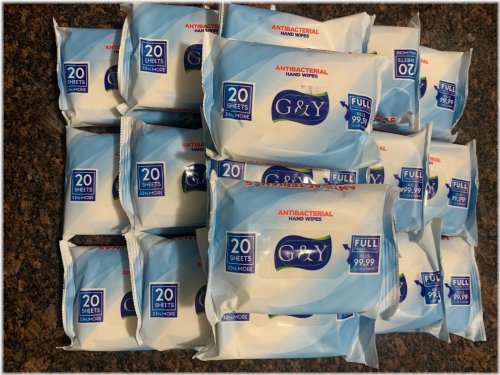 Antibacterial Disinfectant Hand Wipes Multipack