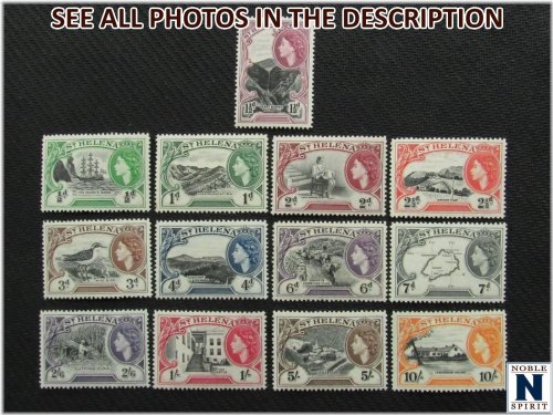 St Helena 1953 QEII Pictorial Set MNH $92 VF by NobleSpirit