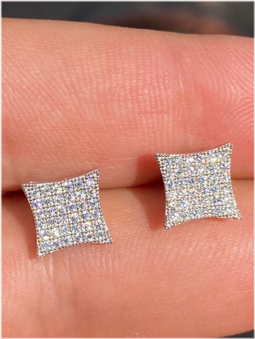 Sterling Kite Earrings with CZ Accents