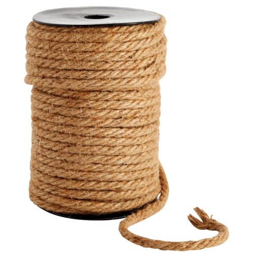 Nautical Jute Twine: 100 Feet of 6mm Thick, Brown Craft Rope