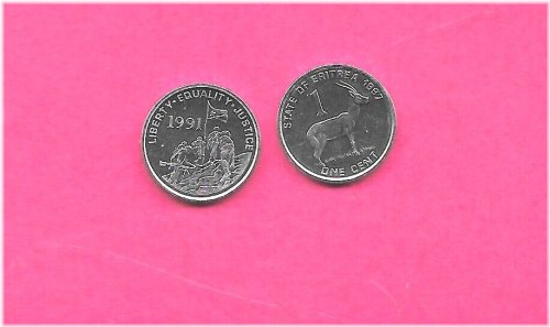 Eritrean Wildlife Cent - 1997 Vintage Uncirculated Coin