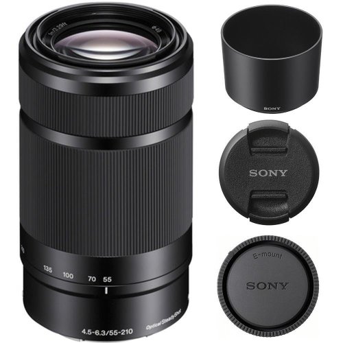 Sony Black Zoom Lens with Optical SteadyShot (OSS) Technology