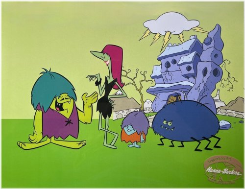 Gruesome Cartoon Art Cel by Hanna Barbera