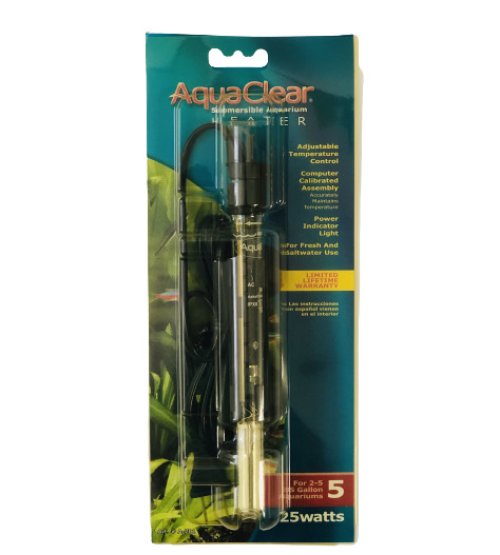 Submersible HeatPro 25 - Italian-made Aquarium Heater for Small Tanks