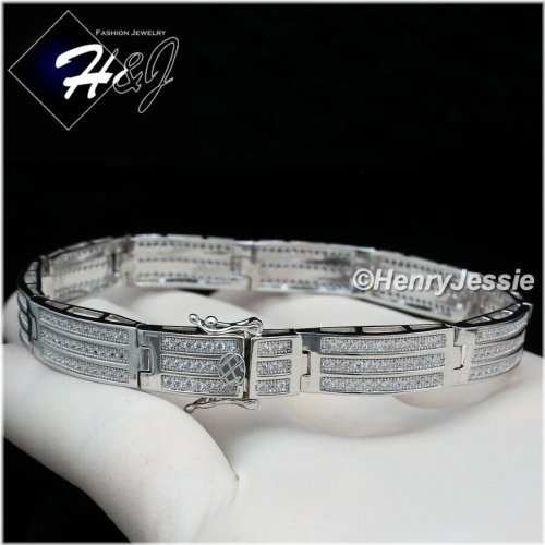 Silver Ice Link Chain Bracelet